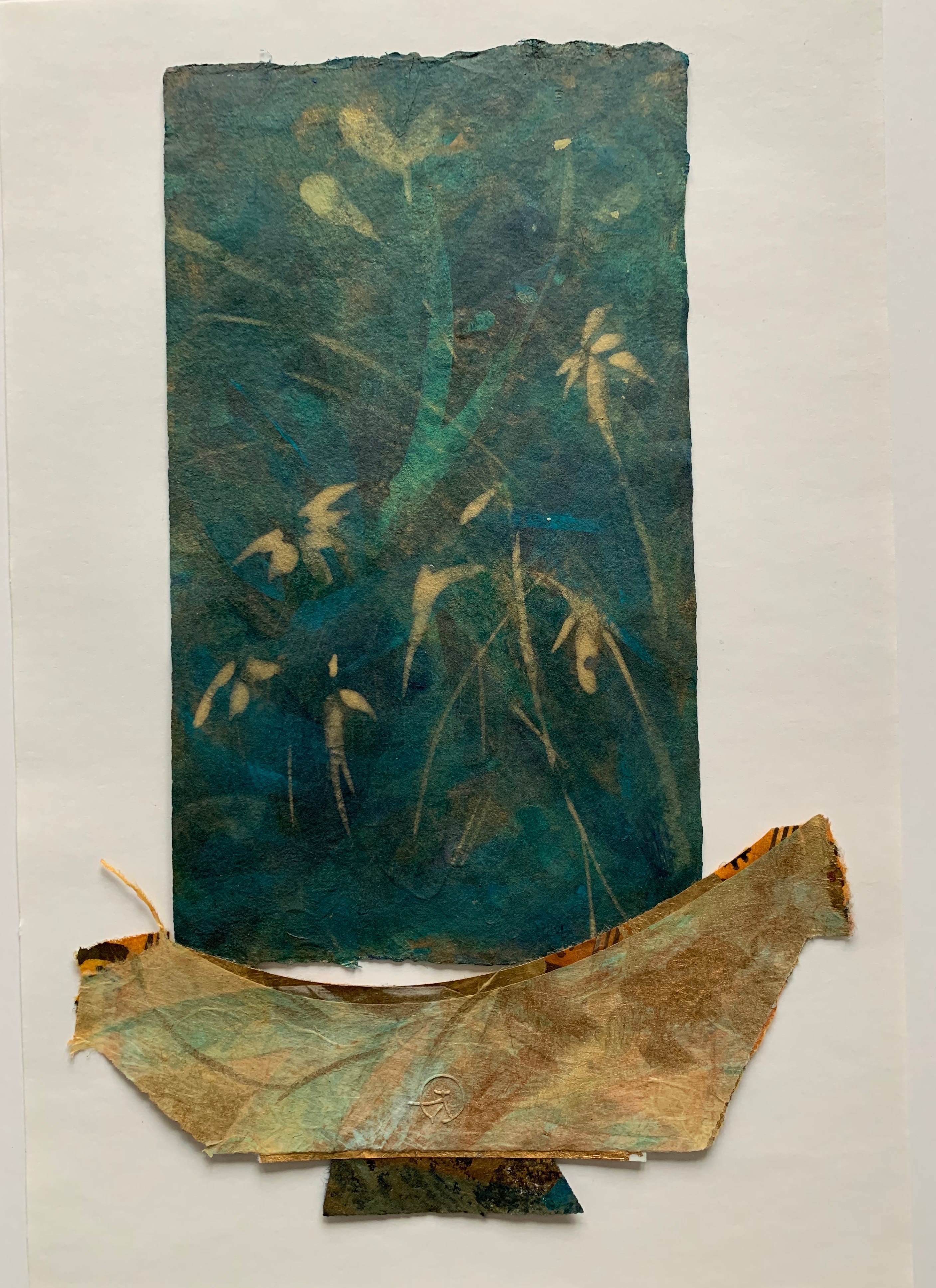 1. sacred vessals "Rooted", 18" x 12", collage