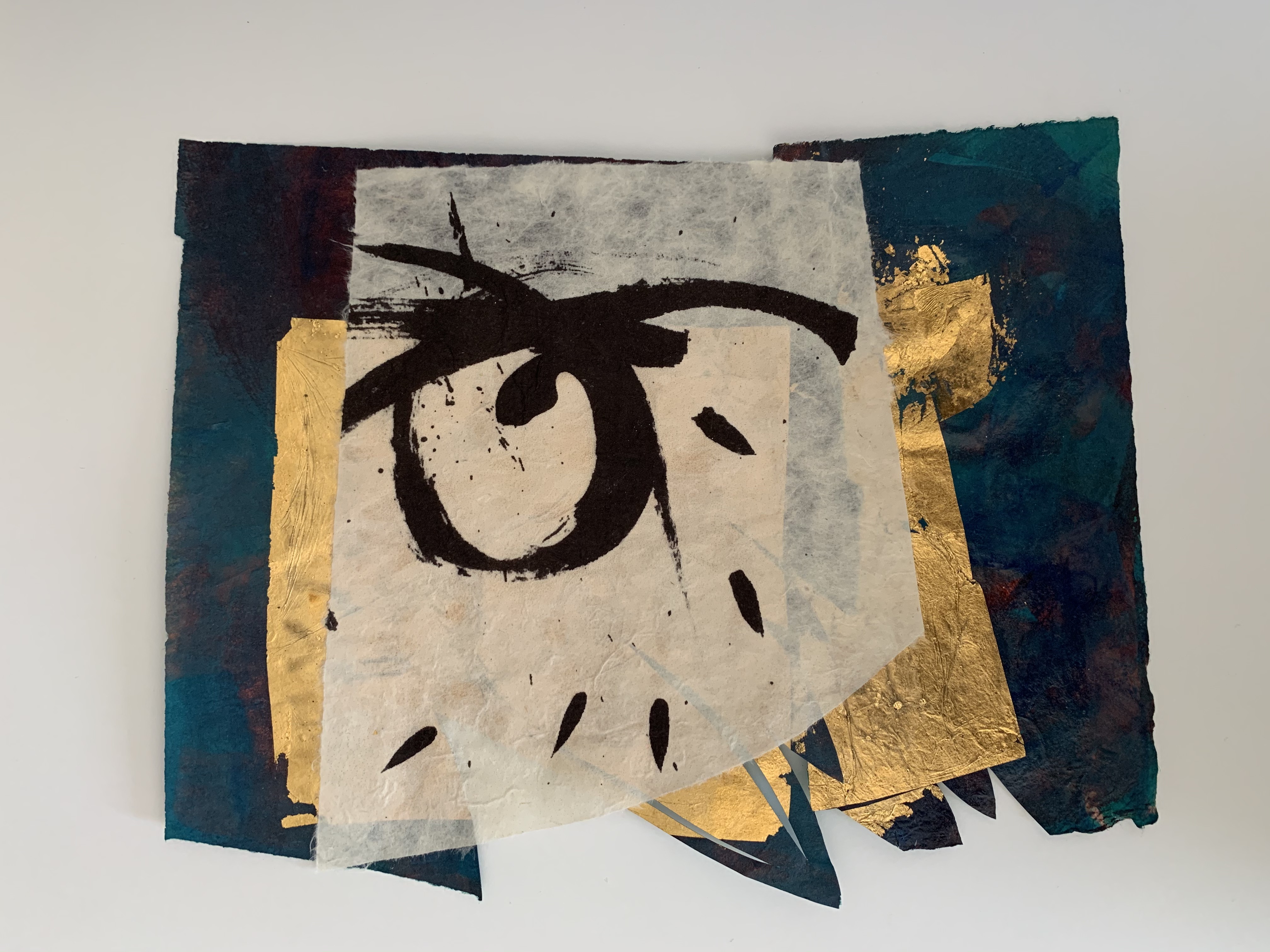 "Untitled 3",  "10 1/2" x 13", monoprint collage